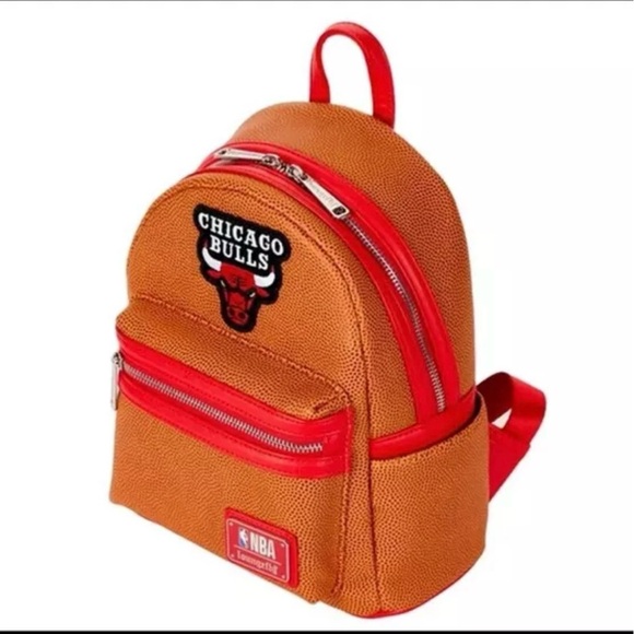 Loungefly NBA Chicago Bulls Basketball Logo Mini Backpack main image 4